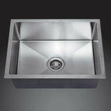 Single Bowl Sink Deep Brushed Silver 500x450x250mm