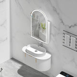 Carysil Imperial Arch LED Shaving Cabinet Matte White 600x900mm