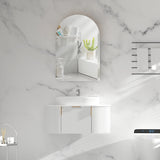 Carysil Imperial Arch Shaving Cabinet Matte White 600x900mm