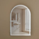 Carysil Imperial Arch LED Shaving Cabinet Walnut 600x900mm