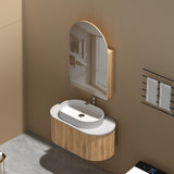 Carysil Imperial Arch Shaving Cabinet Walnut 600x900mm
