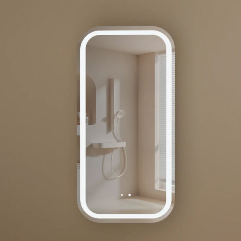 Carysil Earls Squircle LED Shaving Cabinet Walnut 450x900mm