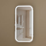 Carysil Earls Squircle LED Shaving Cabinet Walnut 450x900mm