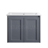 Vintage (Hung) Series Single Bowl Matt Grey Overall 600mm CABINET ONLY