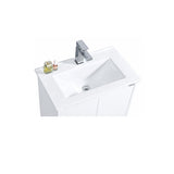 Sierra Series Freestanding Gloss White Overall 580x355x855mm Vanity with Ceramic Slimline Top (UV32)