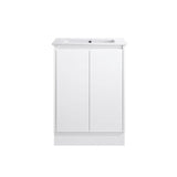 Sierra Series Freestanding Gloss White Overall 580x355x855mm Vanity with Ceramic Slimline Top (UV32)