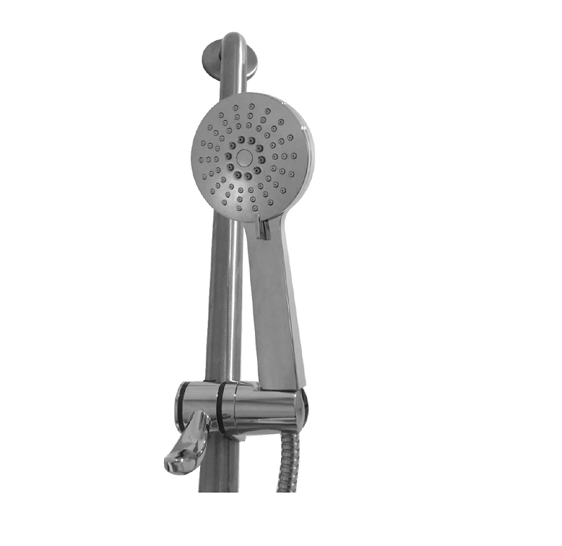 MOBI CARE Easy-Hook Shower Head Holder and TP 7350 Handpiece with Elbow Chrome Finish