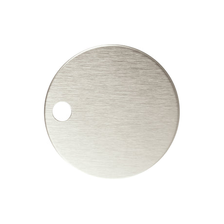 BRAVO Rimless In Wall Cistern Toilet Suite Brushed Nickel Round Button