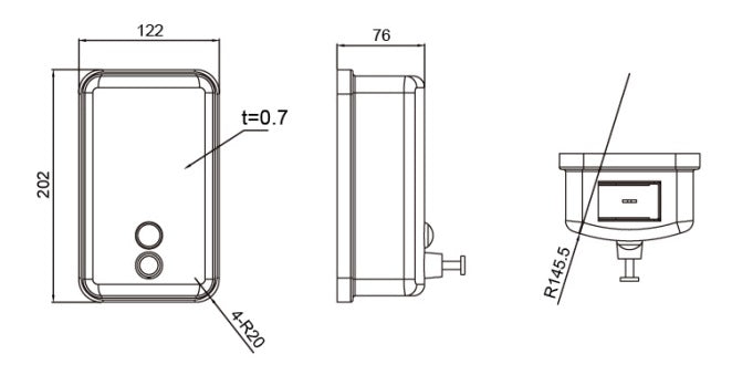 MOBI Soap Dispenser with Viewing Window