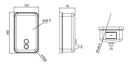 MOBI Soap Dispenser with Viewing Window