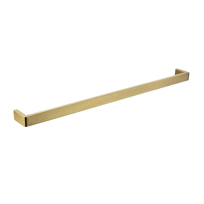 IVANO Series Brushed Brass Single Towel Rail 800mm