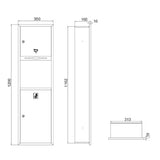MOBI Paper Towel Dispenser with Recessed Bin