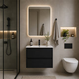 Moddra(Hung) Series Matt Black Overall 730x455x540mm CABINET ONLY