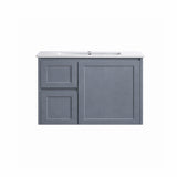 Vintage (Hung) Series Left Hand Drawer Matt Grey 750mm CABINET ONLY
