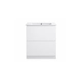 Moddra Series Gloss White Overall 730x450x855mm Vanity Set With Ceramic Slimline Top (UV31)