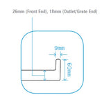 Tile Tray 900 x 900 mm - Grate