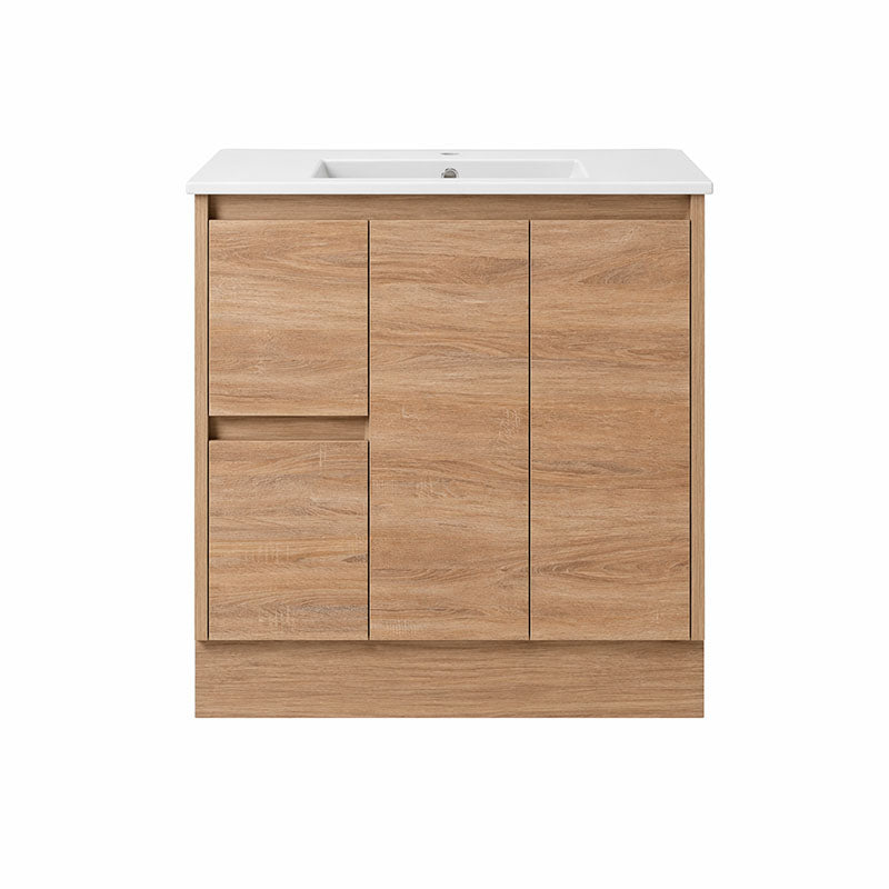 Sierra Series Left Hand Drawer Freestanding Natural Timber Overall 880x355x855mm CABINET ONLY