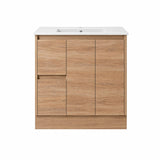 Sierra Series Left Hand Drawer Freestanding Natural Timber Overall 880x355x855mm CABINET ONLY