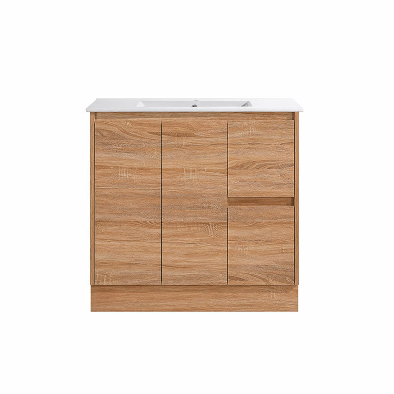 Sierra Series Right Hand Drawer Freestanding Natural Timber Overall 880x355x855mm CABINET ONLY