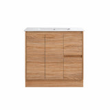 Sierra Series Right Hand Drawer Freestanding Natural Timber Overall 880x355x855mm CABINET ONLY