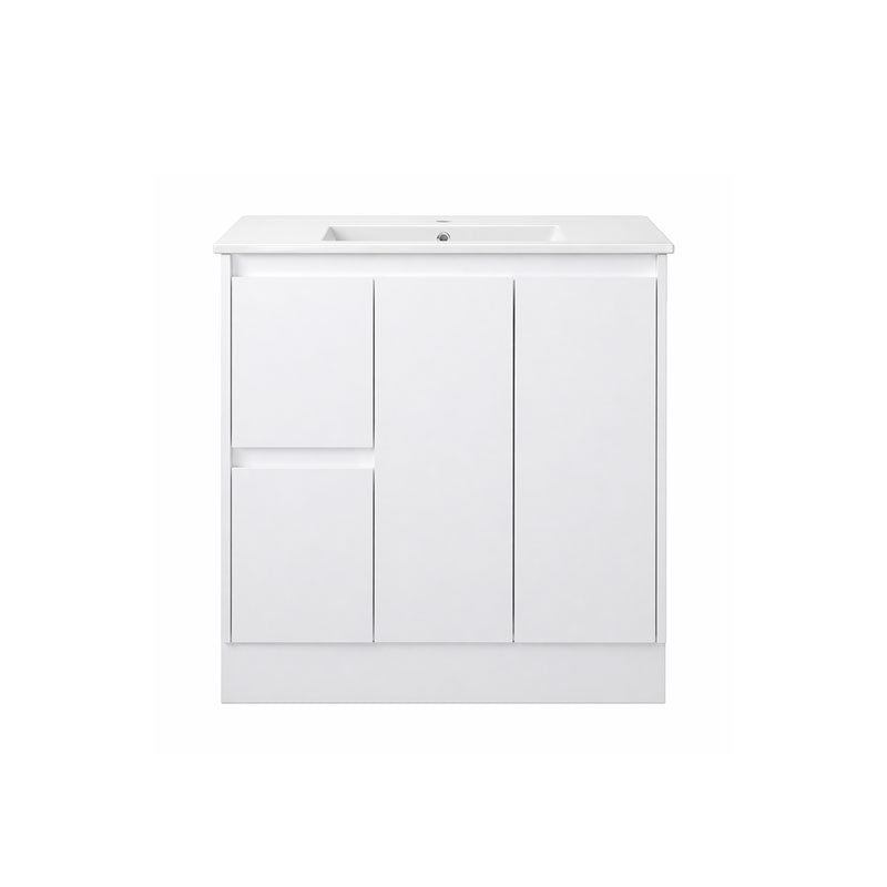 Sierra Series Left Hand Drawer Freestanding Gloss White Overall 880x355x855mm CABINET ONLY