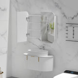 Carysil Grand Shaving Cabinet Matte White 900x800mm