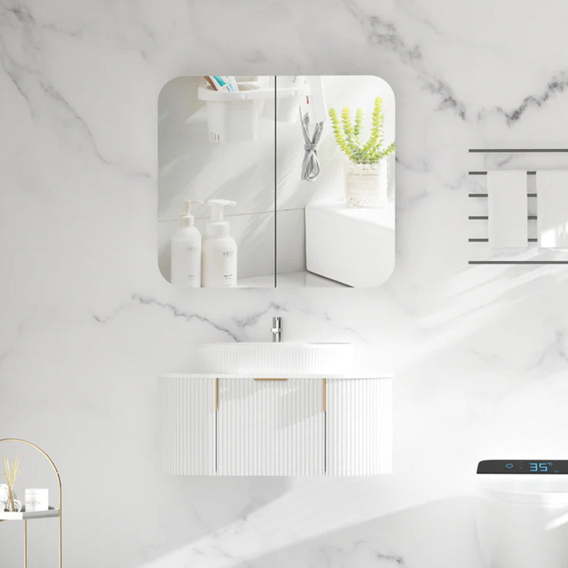 Carysil Grand Shaving Cabinet Matte White 900x800mm