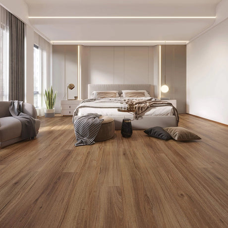 Maxi Smooth Residential Vinyl 5.7 Rustic Spotted Gum 1524x229x5mm(0.7mm Wear Layer)