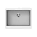 Granite Butler Sink Single Bowl Farmhouse Kitchen Laundry Sink Apron Front White 865x540x229mm