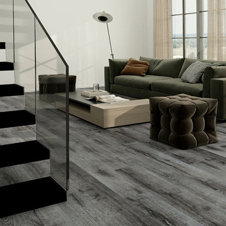 MTF Water-resistant Laminate Flooring Silver Grey Oak 1215x197x12.3mm