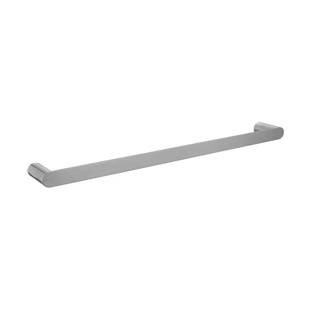 Rushy Brushed Nickel Single Towel Rail 600mm