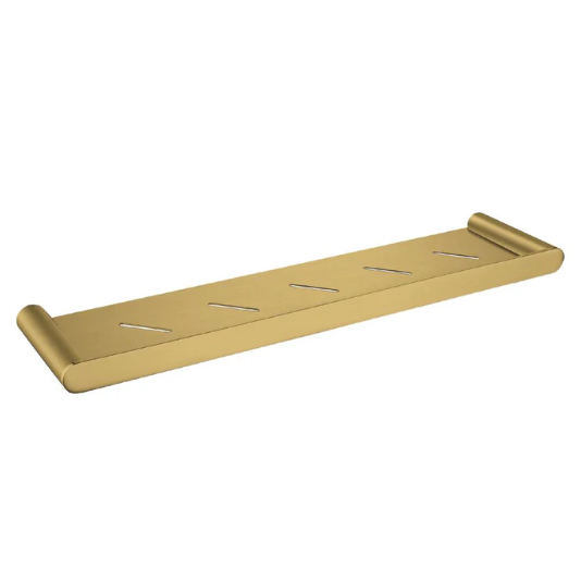 Bellino Brushed Yellow Gold Shower Shelf