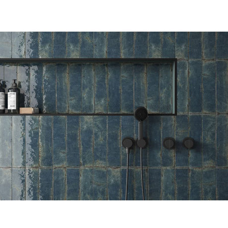 VIBRANT BLUE GLOSS SUBWAY 70X280MM