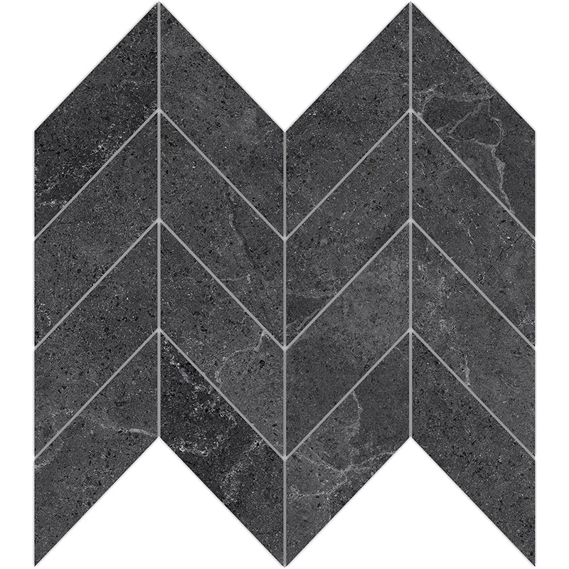 Entiva Enzo Arrow Head Coal Mosaic 404x356mm