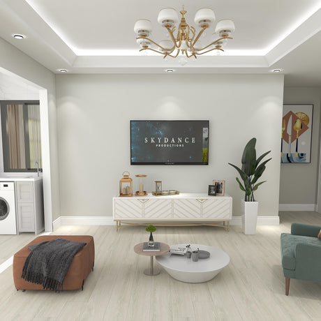 Aether Wood Hybrid Flooring White Wash 1530x230x8mm