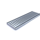 Aluminium Grate Brushed Silver Ezy Flow Depth 26mm Length 1200mm