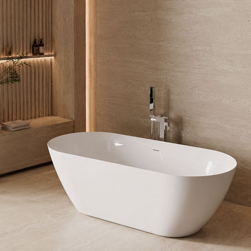 Amelia Bathtub Gloss White Overflow 1700x750x580mm