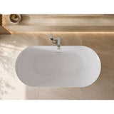 Amelia Bathtub Gloss White Overflow 1700x750x580mm