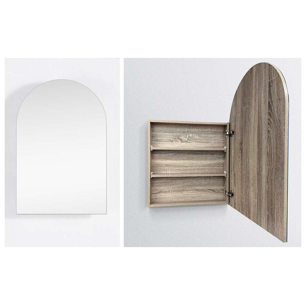 Archive Collection Shaving Cabinet Prime Oak 610x900x120mm