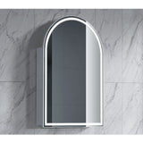 LED Arch Series Shaving Cabinet Matt White 610x900x120mm