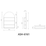 Archive Collection Shaving Cabinet Prime Oak 610x900x120mm