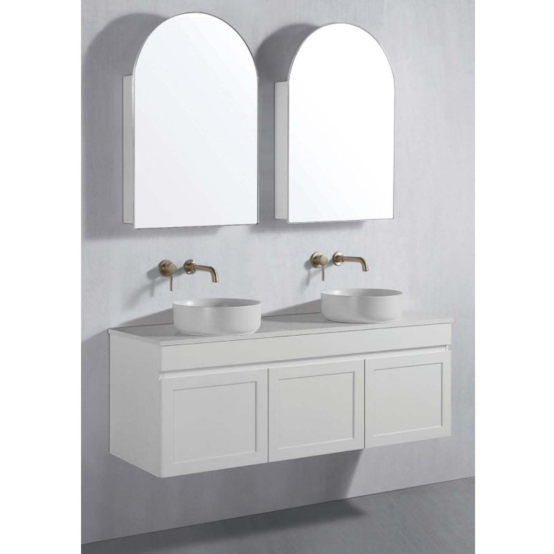 Archive Collection Shaving Cabinet Matt White 610x900x120mm
