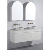 Archive Collection Shaving Cabinet Matt White 610x900x120mm