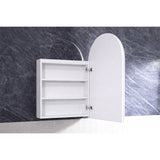 Archive Collection Shaving Cabinet Matt White 610x900x120mm