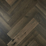 De Marque European Oak Engineered Flooring Herringbone Ash Grey 600x120x15/4mm