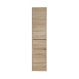 Aspen Collection Wall Hung Tallboy Natural Timber 350x390x1500mm
