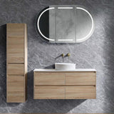 Aspen Collection Wall Hung Tallboy Natural Timber 350x390x1500mm