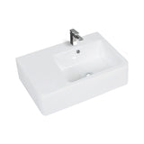 Wall Hung Basin With Overflow Right Hand Bowl Gloss White 600x400x160mm