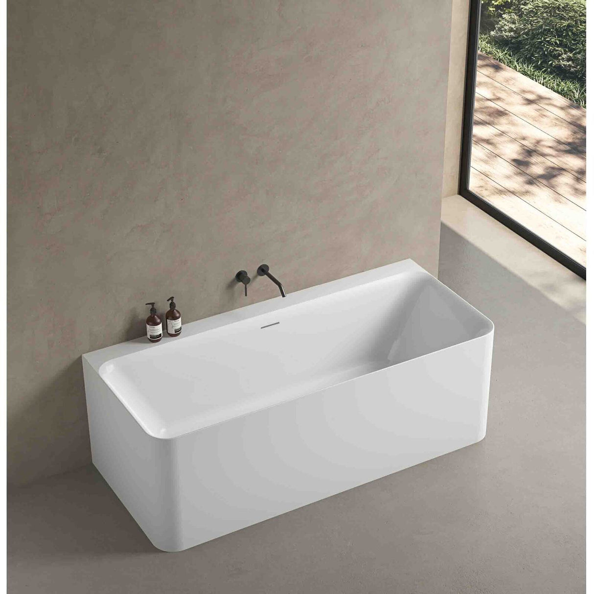 LUNUS BACK TO WALL BATHTUB 1700x750x585mm