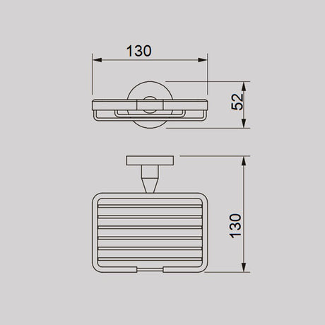 JESS Soap Dish in Brushed Nickel